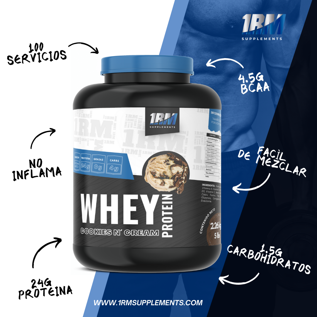 100% Whey Protein  - Baja en Carbohidratos - 100 Servicios