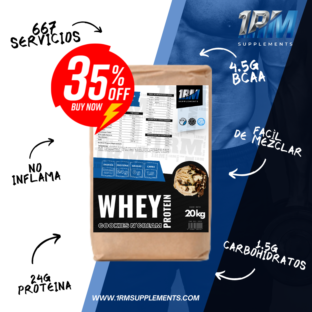 💪100% WHEY PROTEIN EXTRA GRANDE 667 SERVICIOS